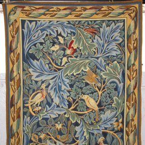 French Tapestry LES OISEAUX DE  - Blue birds